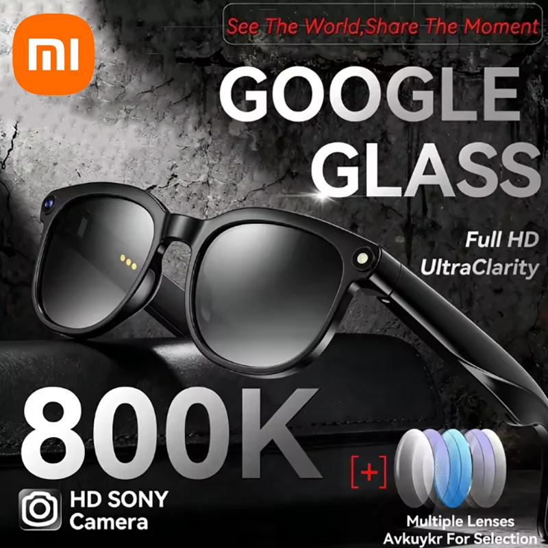 

XIAOMI Black Technology Sunglasses Bluetooth V5.3 Smart Ultraviolet-proof Call take photos Headphones HIFI New Smart Glasses