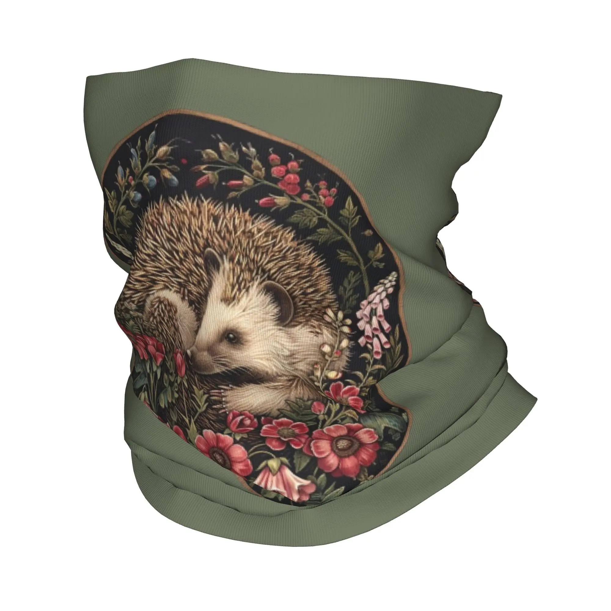 

Осенняя бандана-шарф с принтом ежика, многофункциональная маска-шарф, головной убор для активного отдыха, унисекс, для взрослых