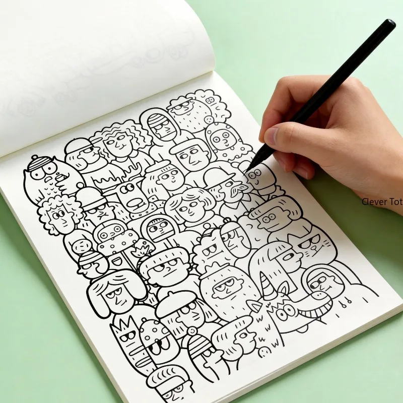 One Unzip and Bizarre Graffiti Sketchbook Large Size Version 32 Non Repetitive Patterns A Good Way To Spend Time Good Art Gift