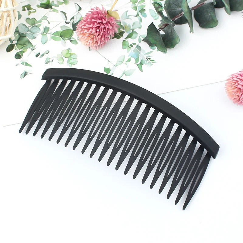 Korean Traceless Anti Slip Hair Comb Simple Square 21 Teeth Broken Hair Clip Student Bang Fixed Insert Comb Headwear Accessories