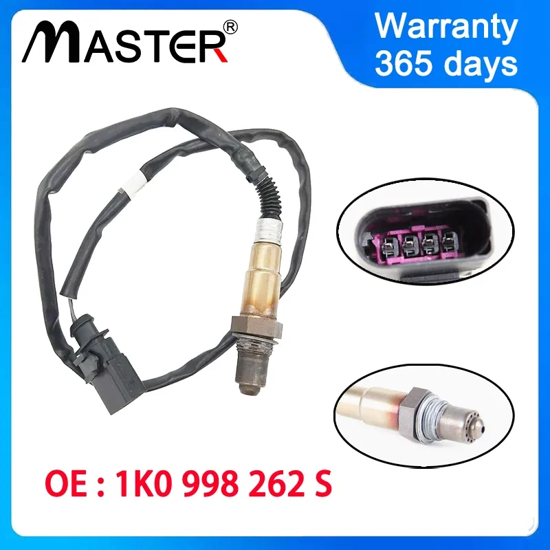 O2 Rear Lambda Oxygen Sensor 1K0998262S 0258010036 For VW Golf Audi A3 A4 A6 Q3 Q5 Skoda Seat 1K0 998 262 S