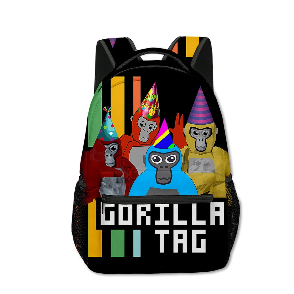 Anime Game Gorilla Tag Student Backpack Kids Primary Secondary School Students Schoolbag Boys Girls Cartoon Backpack Gift