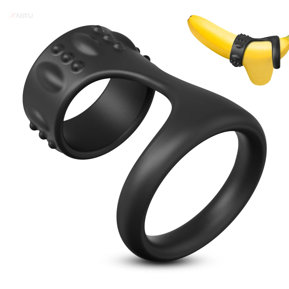 Soft Silicone Penis Ring for Men Ejaculation Delay Male Cock Ring Erection Masturbation Goods for Men Adult Goods for 18+