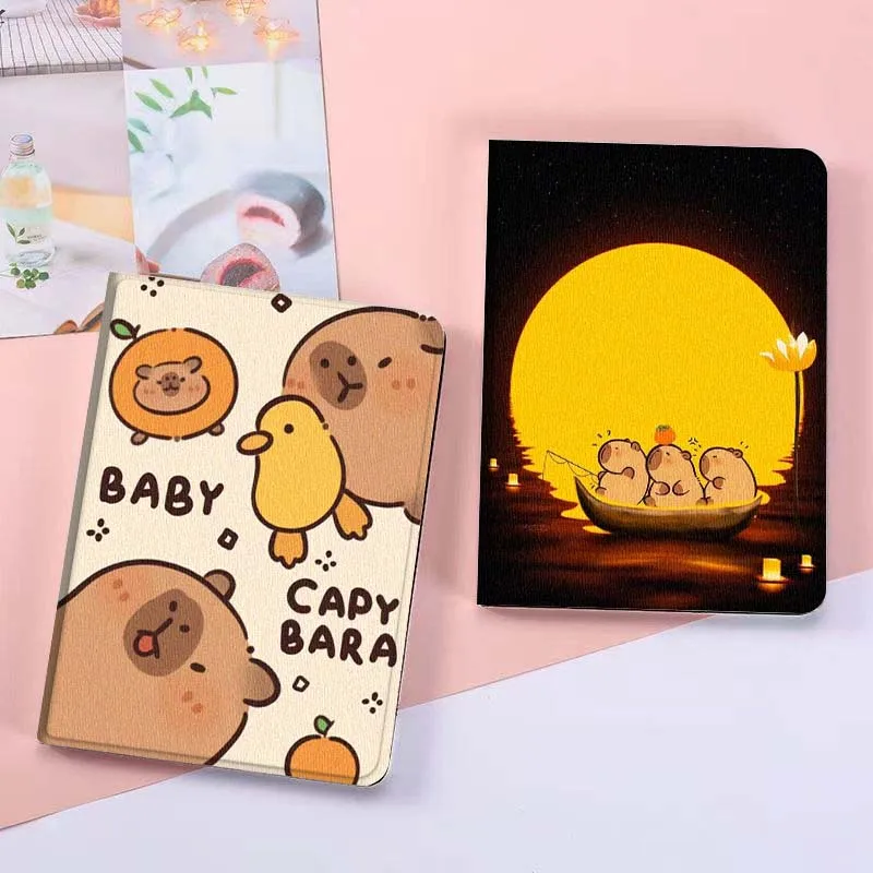 

Capybara Art Cute Cartoon For Oppo Pad X SE 4 3 11 13.2 11.61 11.4 10.36 Pro 2 Air2 2025 Foldable Tablet Case Gift