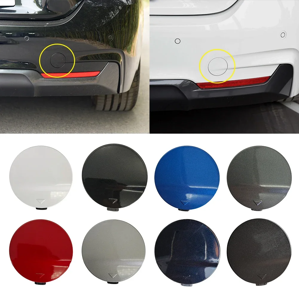 ل BMW F32 F33 F36 M الرياضة مانع صدمات خلفي للسيارة سحب هوك غطاء غطاء أبيض لسيارات BMW 4 Series 425 428 430 440i 2014-2020 51128060849