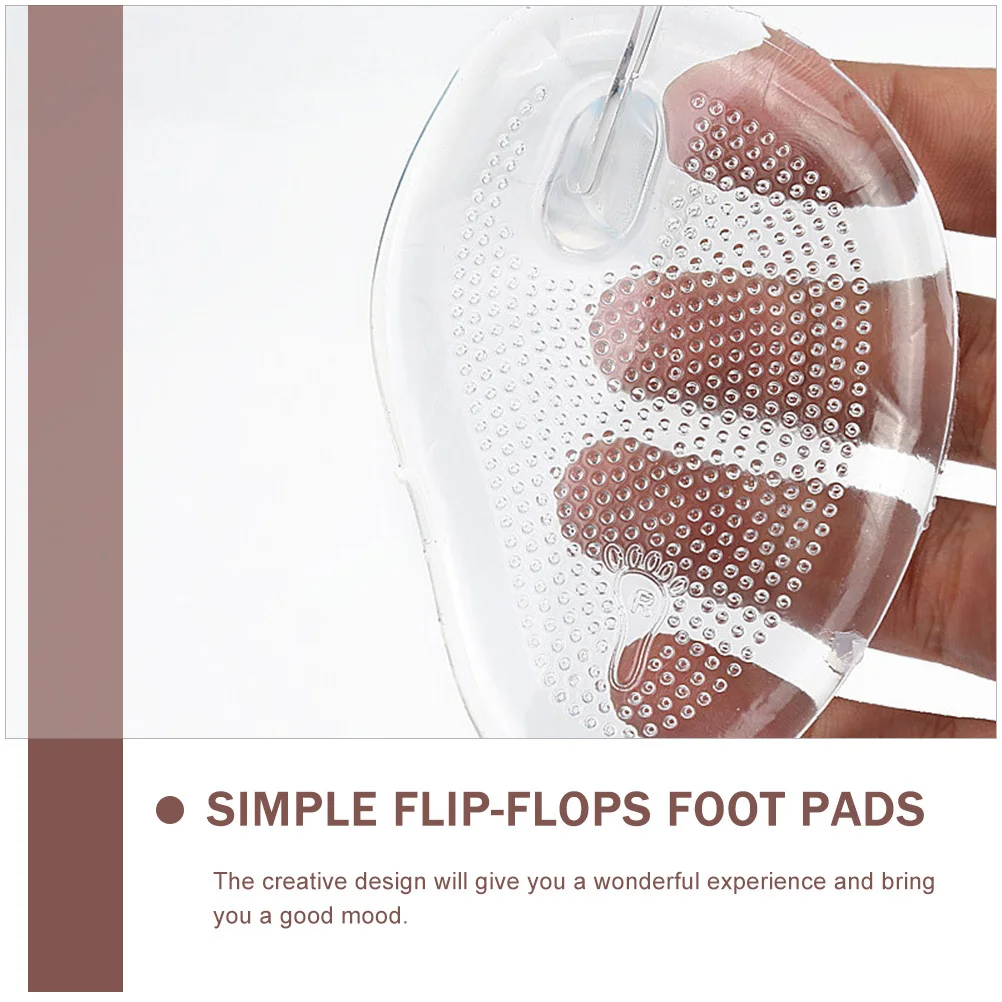 3 Paar rutschfeste Massage-Vorfußpolster, Flip-Flops, Zubehör, bequeme rutschfeste Matte, schützende Fußstütze
