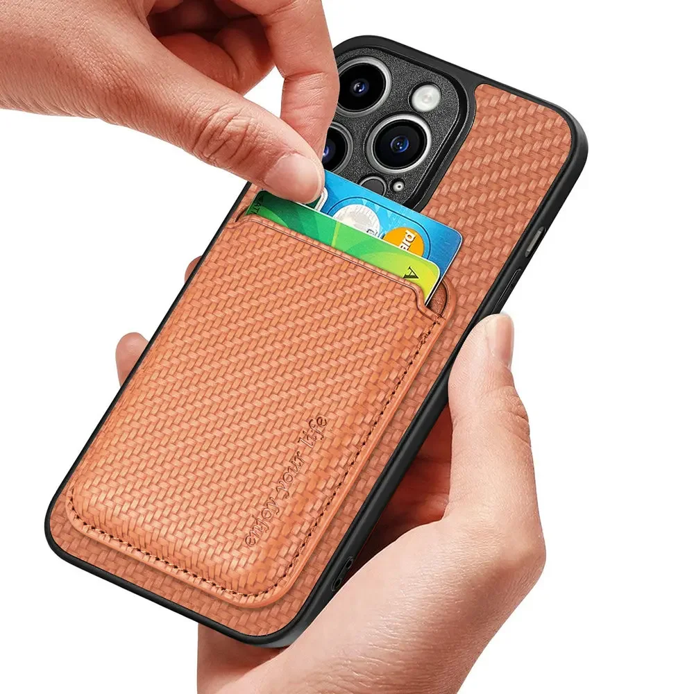 Magnetic Detachable Card Wallet Case for Samsung Galaxy S26 Edge S25 Plus S24 S23 Ultra S22 S21 S20 FE Leather Back Cover