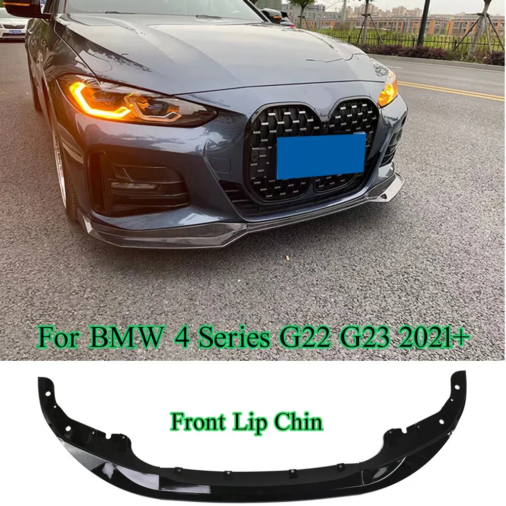 

Front Lip Chin For BMW 4 Series G22 G23 2021+ Spoiler Bumper Splitter Diffuser Body Kit Auto Accessories High Quality ABS