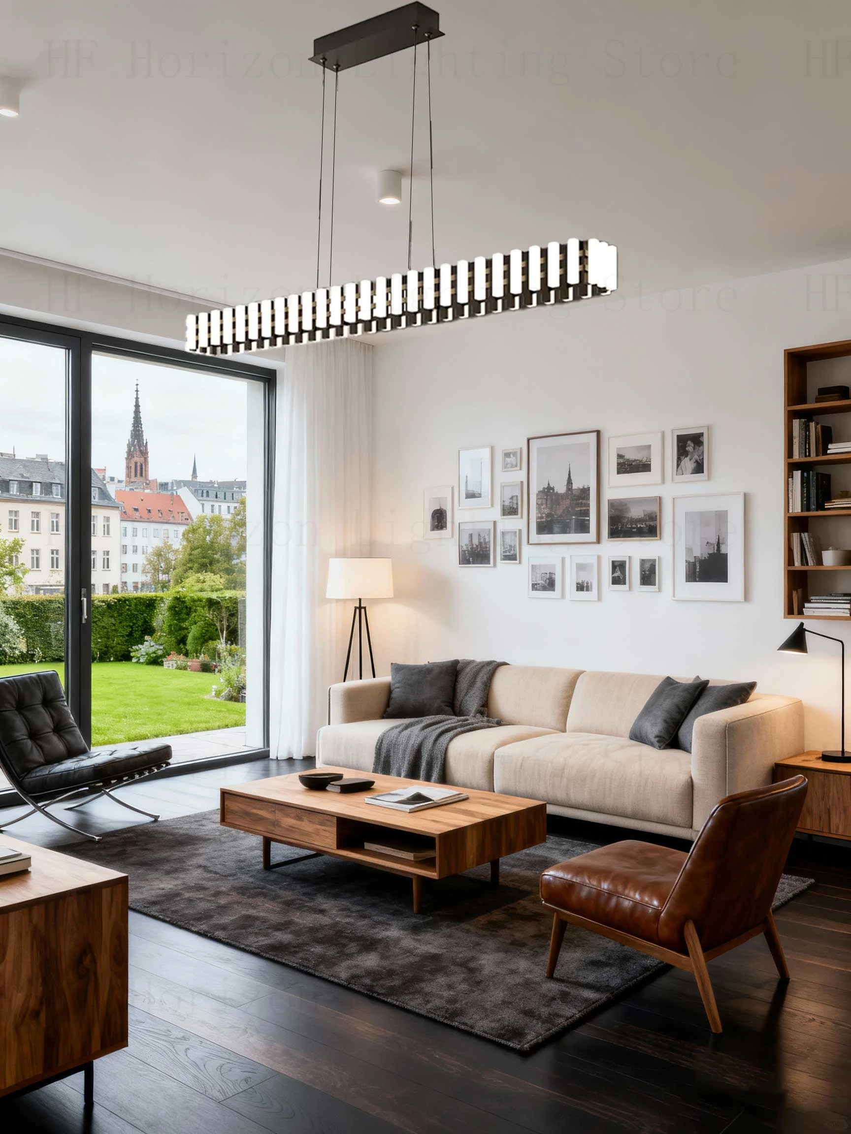 

Modern Design Long Strip Ceiling Pendant LED Lights for Living Room Bar Restaurant Hotel Interior Decorative Hanging Lighting