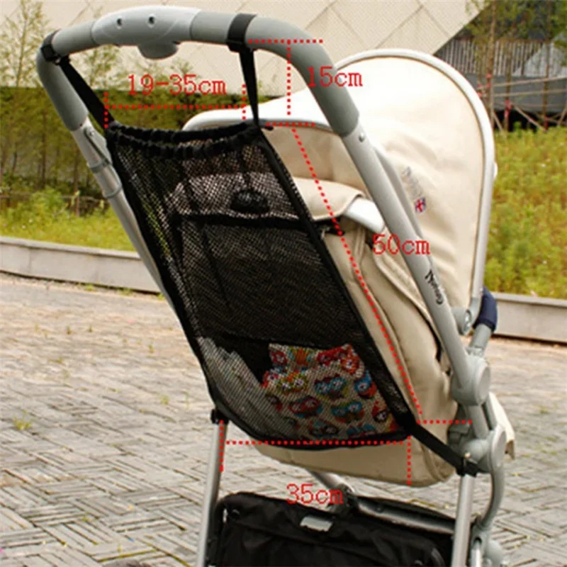 New Baby Stroller Hanging Bag Summer Children's Stroller Net Pocket Storage Bag Hanging Bag Stroller Cart Accessories