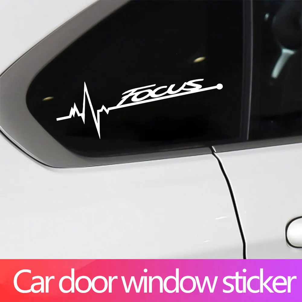 2Pcs Car Window Personality Decal Sticker For Ford Focus MK2 MK3 MK4 2010 2011 2012 2013 2014 2015 2016 2017 2018 Accessories