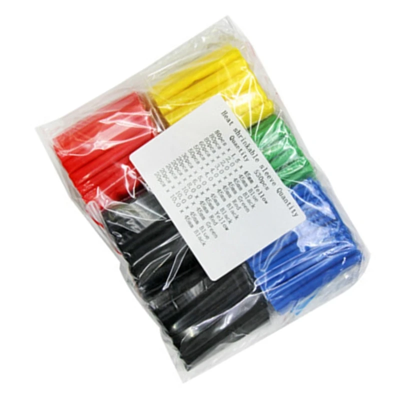 127/164/328/530Pcs Set Heat Resistant Tube Sleeves Heat Shrink Tubing for Wire