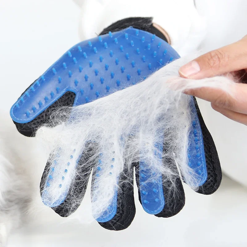 Pet Hair Glove Comb Pet Dog Cat Grooming Cleaning Glove Deshedding Hair remover Massage Brush Animal Supplies Cat Accessoies