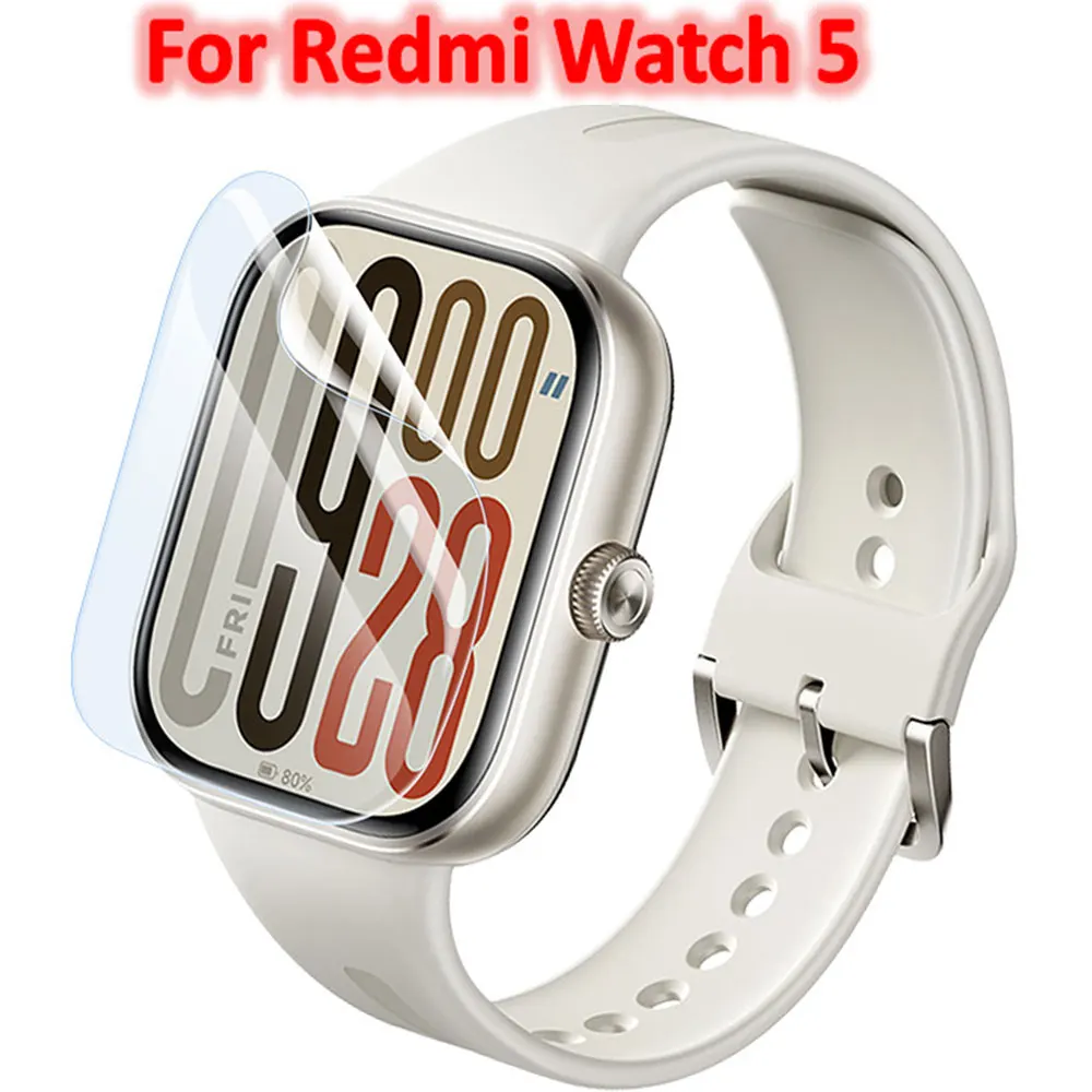 3pcs Hydrogel Protective Film For Redmi Watch 5 Screen Protector HD Clear Anti-scratch Protection Film Smartwatch Accessories