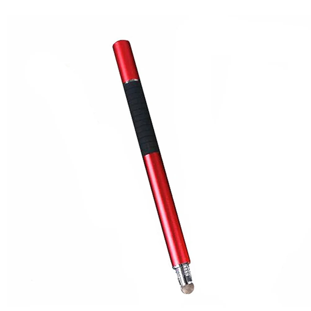 

Capacitive Stylus Pen Fiber Tip Disc Design Accurate Touch Screen Writing Drawing Universal For Tablets Cell Phones Red