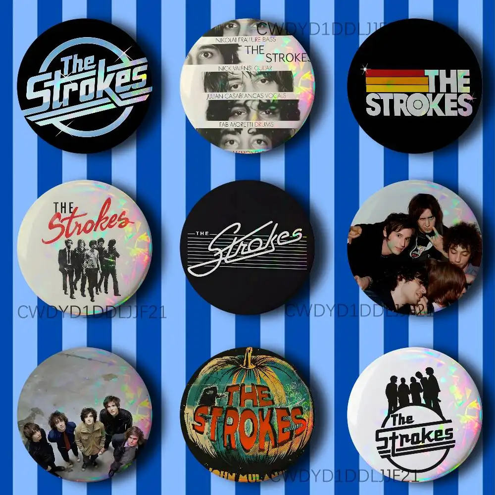 

The S-Strokes Band Button Pins Cool Anime Cosplay Badges Clothes Backpack Decorations Brooch Gifts