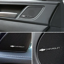 4pcs car audio decorate 3D Aluminum Badge Emblem Sticker For Chevrolet Cruze Aveo Captiva Lacetti accessories