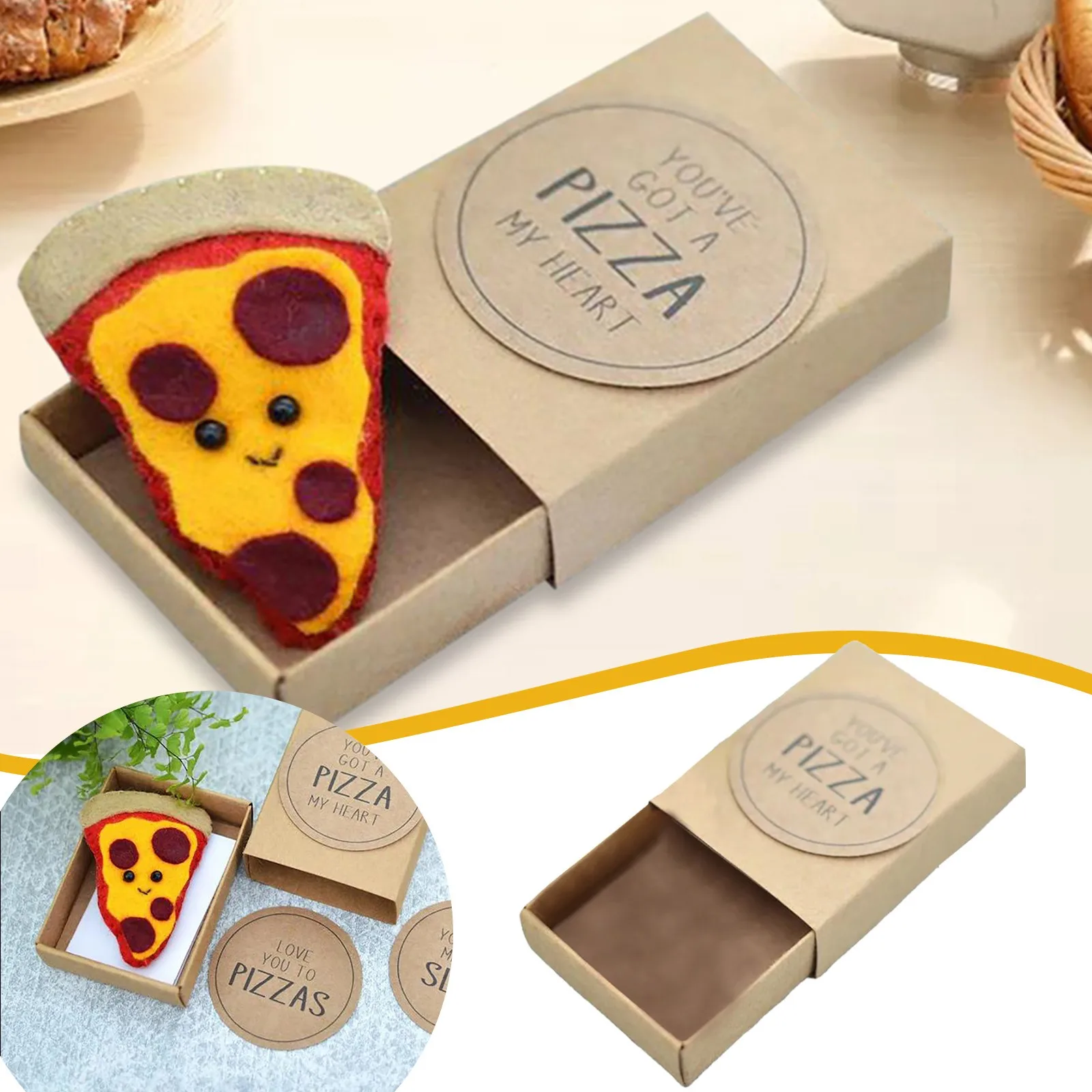 Cute Pizza Friendship Gift Set Box Hug Gift Pocket Gifts Birthday Gifts