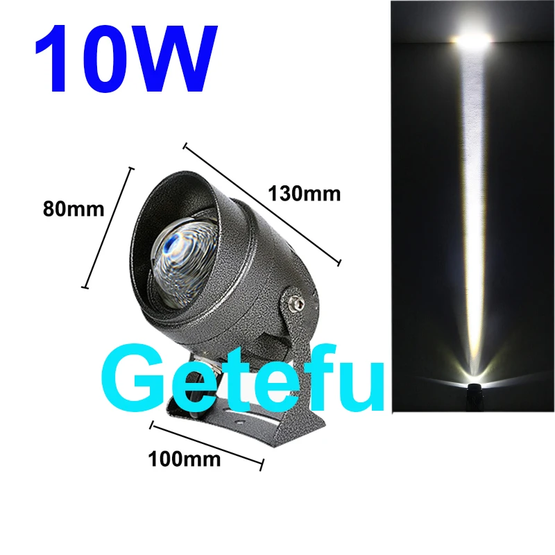 Neue LED-Rasenleuchte 10W/24W 27W Wandfluter Wasserdichte Flutlichter Schmaler Strahl Spotlampe Außenbeleuchtung 100-240V 24V – Detail 10
