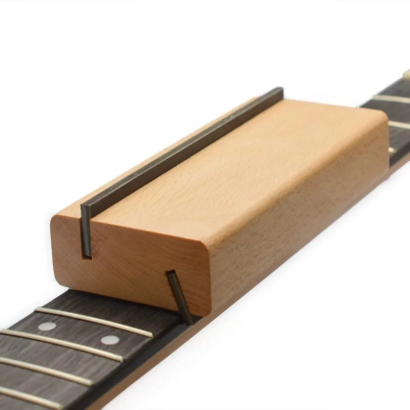 Universal Fret Polishing File Set Precision Slot Cleaning Saw and Measuring Ruler for Guitar Bass Repair Setup