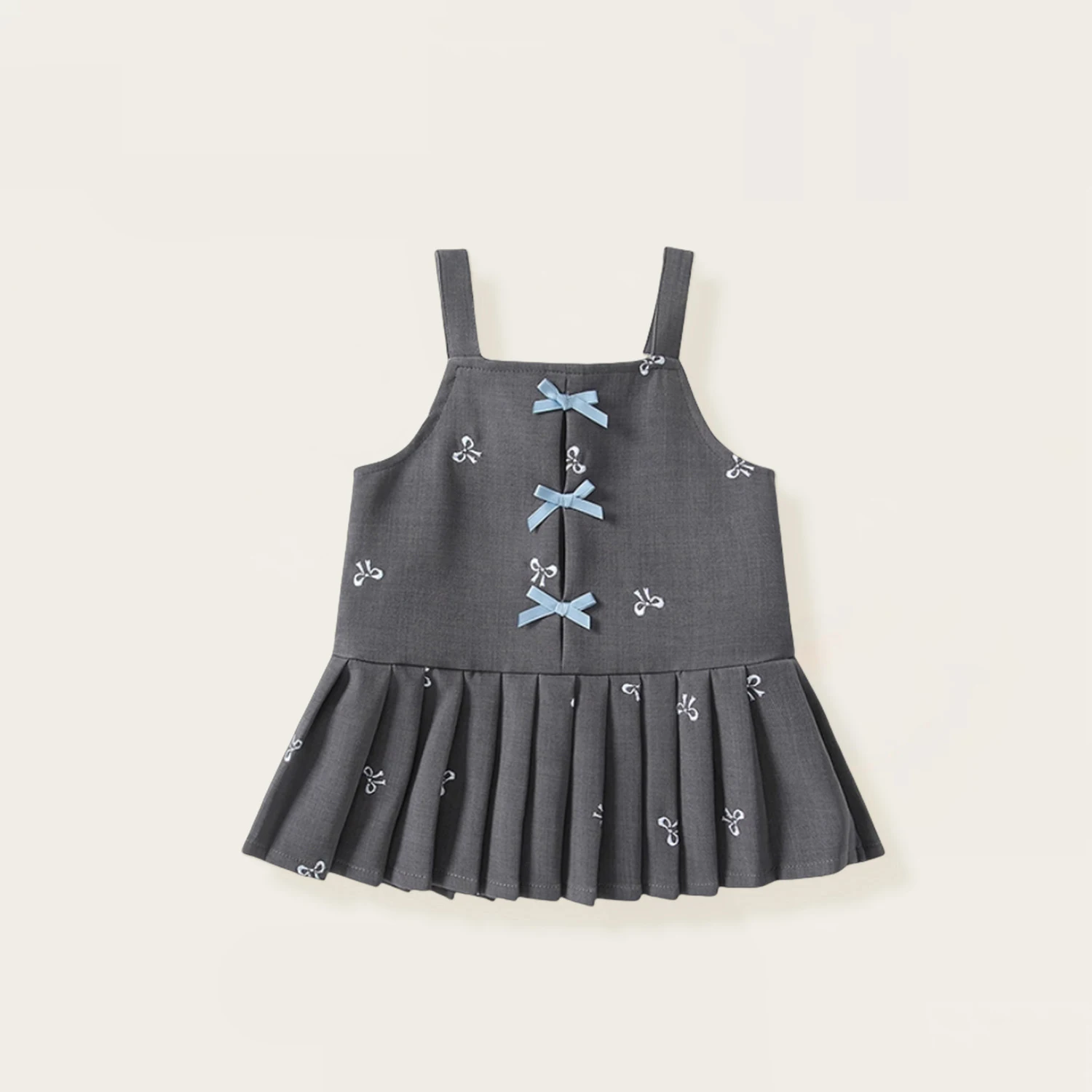 Girls Princess Bow 2PC Set Baby Doll Autumn Outfit New Arrival Dress Shirt Combo