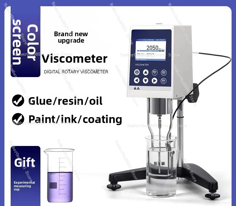 Digital Color Screen Viscometer NDJ-5S/8/9ST Rotating for Resin Ink Paint Glue Viscosity Tester