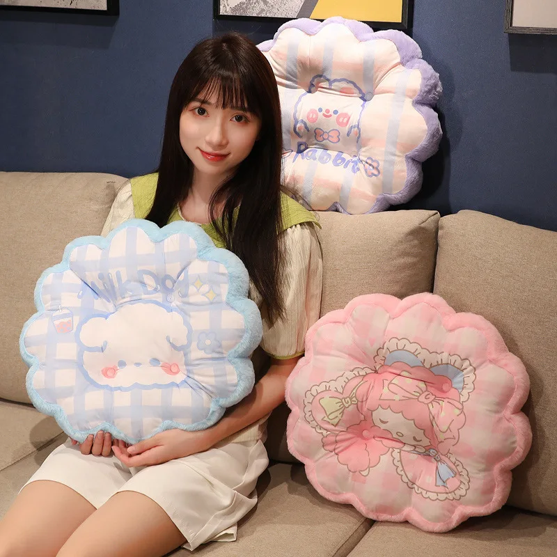 Sanrio Cute Cartoon Big Eared Dog Melody Round Cushion Office Student Chair Cushion Sedentary