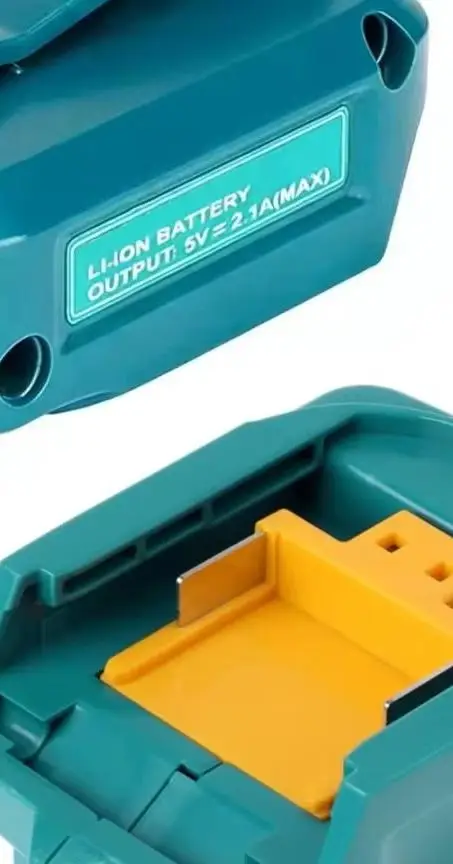 

Двойной USB-адаптер для зарядки с подсветкой для аккумуляторов Makita BL1830 BL1840 со встроенной платой защиты при зарядке