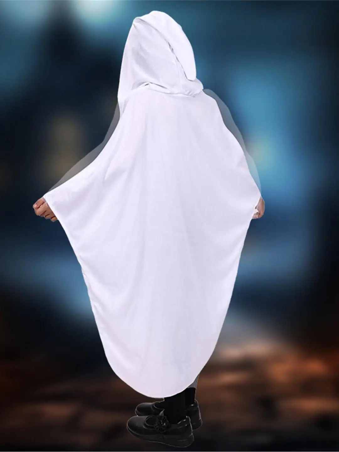 ชุดคอสเพลย์เด็ก ผีขาวเรืองแสงในที่มืด เสื้อคลุมมีฮู้ด ชุดพาร์ตี้ วัสดุโพลีเอสเตอร์ แบบดั้งเดิมของจีน...