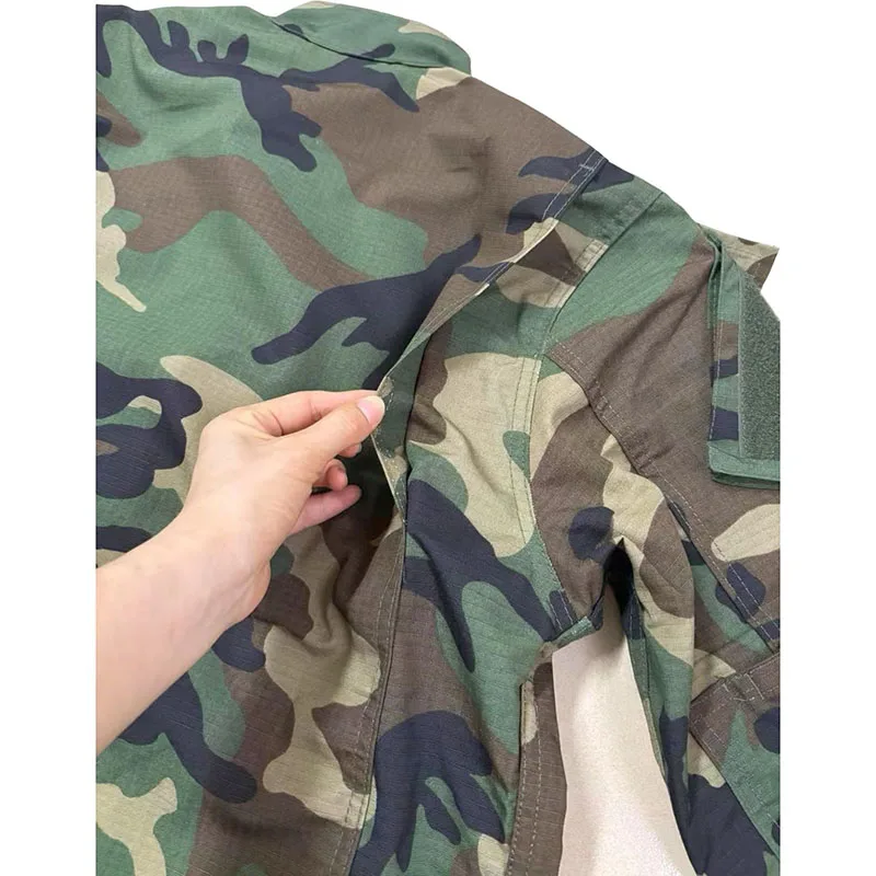 Deutschland Camouflage Dschungel Trainingsuniform ACU Feldanzug Flecktarn Dschungel Spot Set für Männer, Feldtraining Anzug Kampf ACU Set – Detail 29