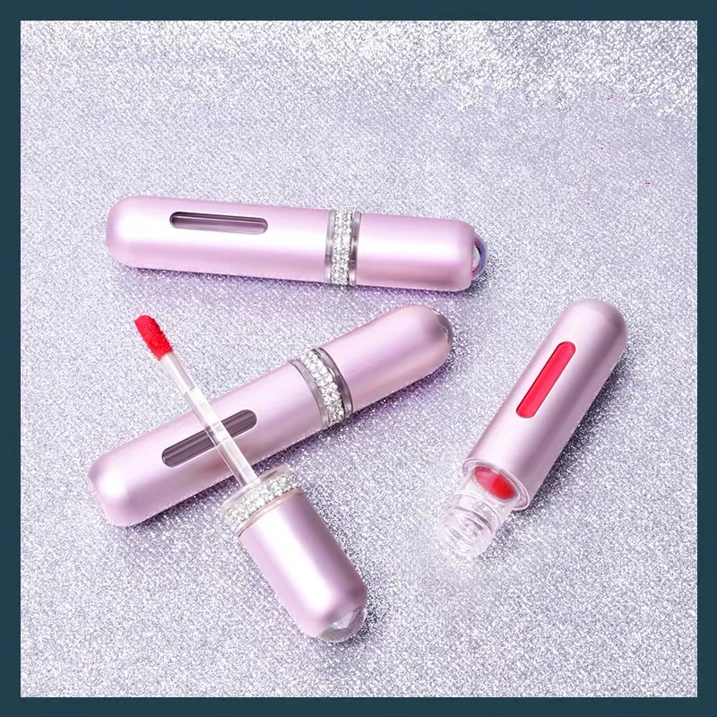 Confezione di tubi per rossetto rotondo rosa di alta qualità da 50 pezzi da 12.1mm