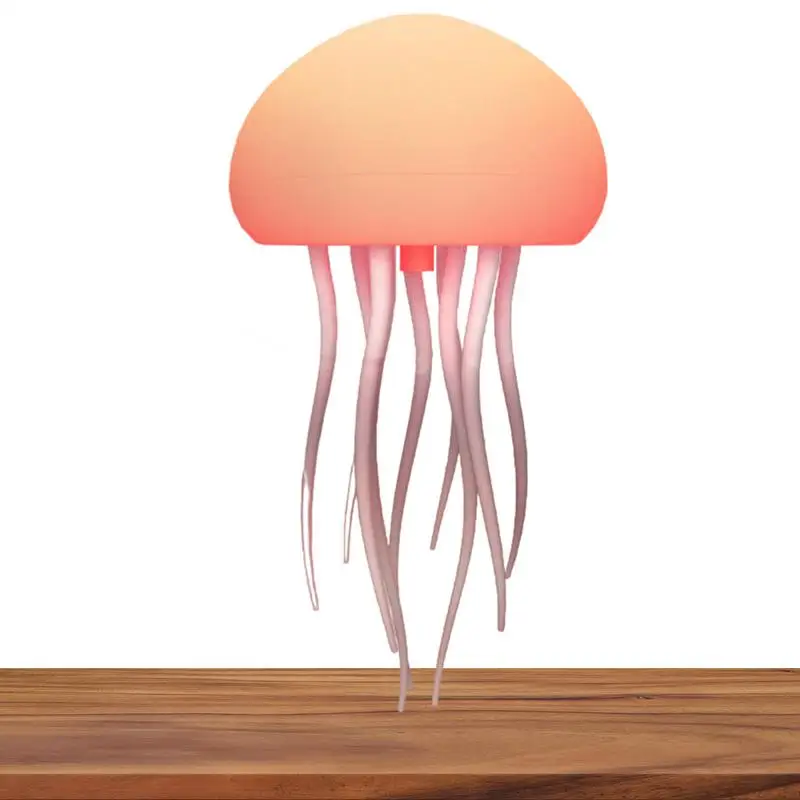 LED Fantasy Jellyfish Lamp With Voice Control Jellyfish Decorations Smart Table Lamp RGB Gradient Cute Jellyfish Bedside Lamp