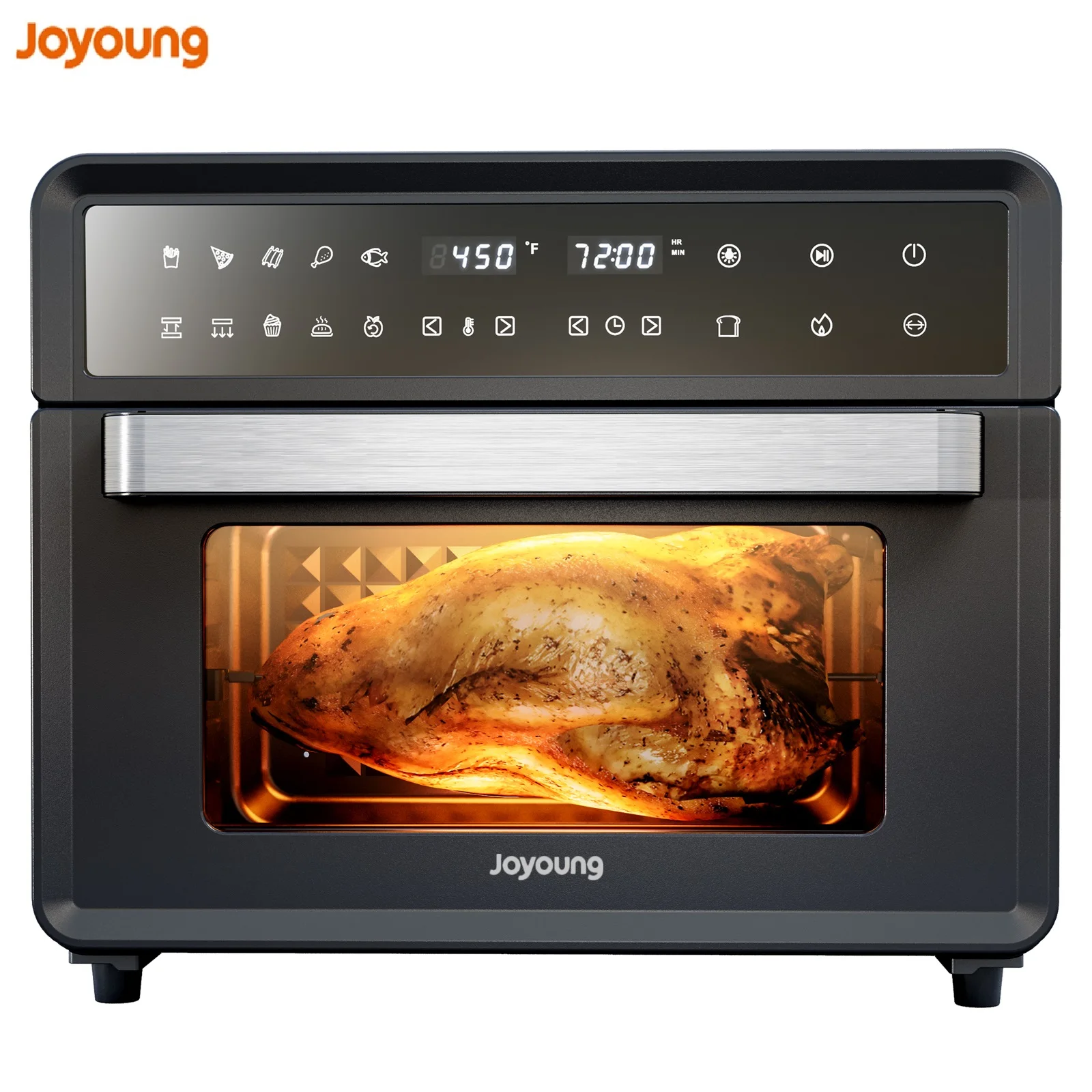Joyoung 1800w 28qt ar fritadeira torradeira forno de convecção 13 funções predefinidas torradeira fritadeira de ar forno led digital tela sensível ao toque