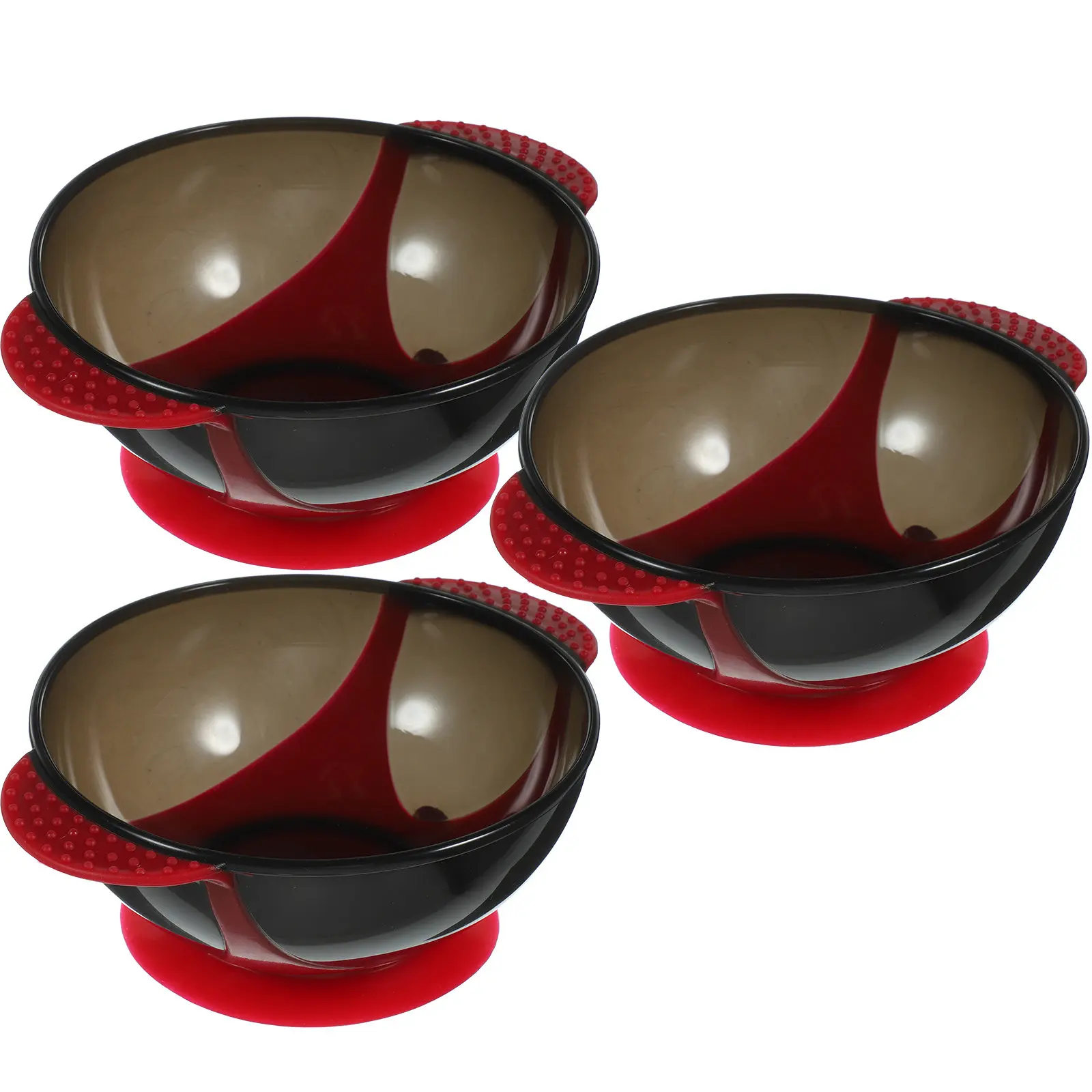 

Набор из 3 мисок для окрашивания волос: премиум-качество, многоразовые, с присосками, нескользящие, для легкого смешивания, для домашнего использования и салонов красоты, инструмент для окрашивания