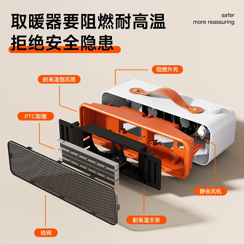 

Indoor Small Heater Student Desktop Instant Foot & Hand Warmer Portable Warmth for Cold Days