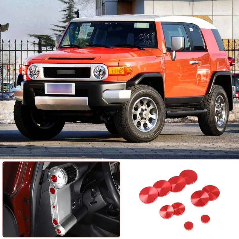 

For 2007-2021 Toyota FJ Cruiser Aluminum Alloy Car Dashboard Both Sides Decorative Patch Car Interior Protection Accessories