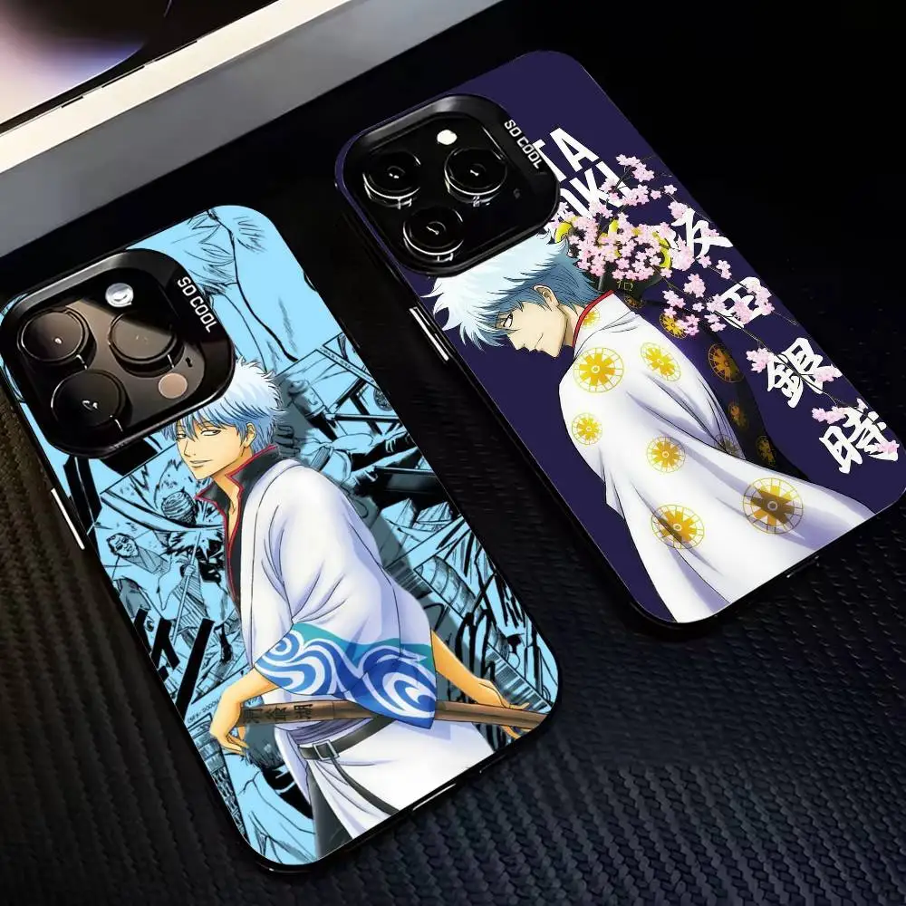 

G-Gintoki Gintama S-Sakata-GS Phone Case For iPhone 17,16,15,14,13,12,11 Plus,Pro Max,XS,Colorful Silver Phone case Funda Cover