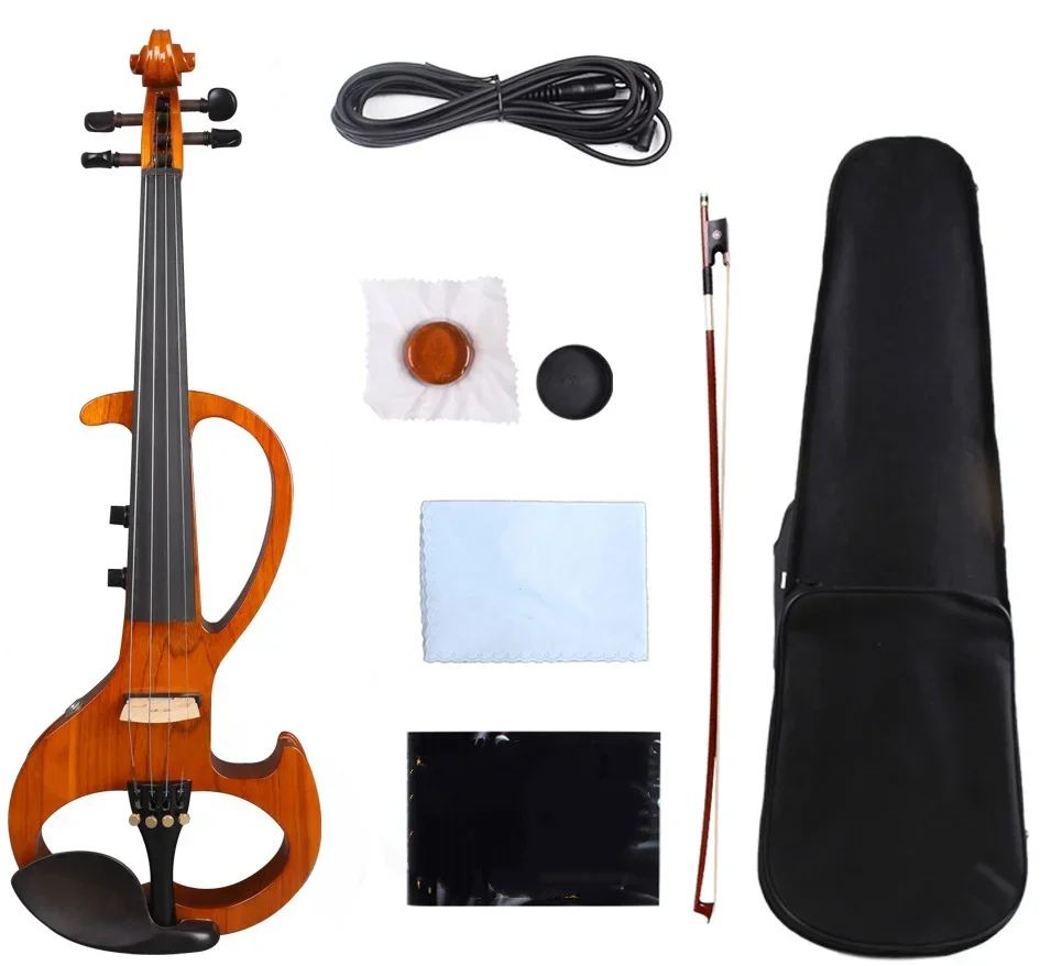 Electric Violin 4/4 for Adult Professional-level Students General Recommendation 6.5-inch Large Jack Electric Acoustic Violin