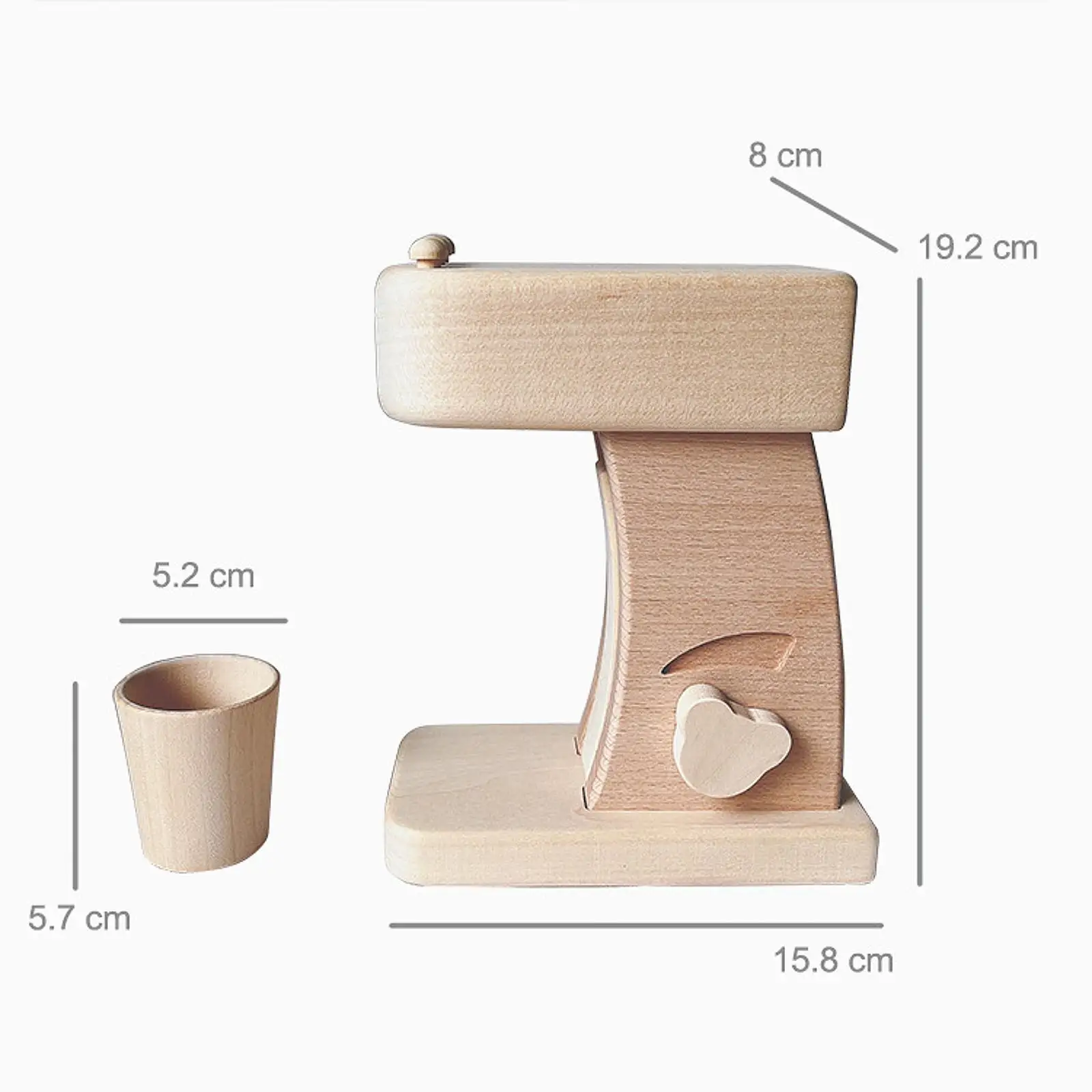 Holz-Kaffeemaschinen-Set, Spielküchen-Zubehör für Mädchen und Jungen, Geburtstagsgeschenke