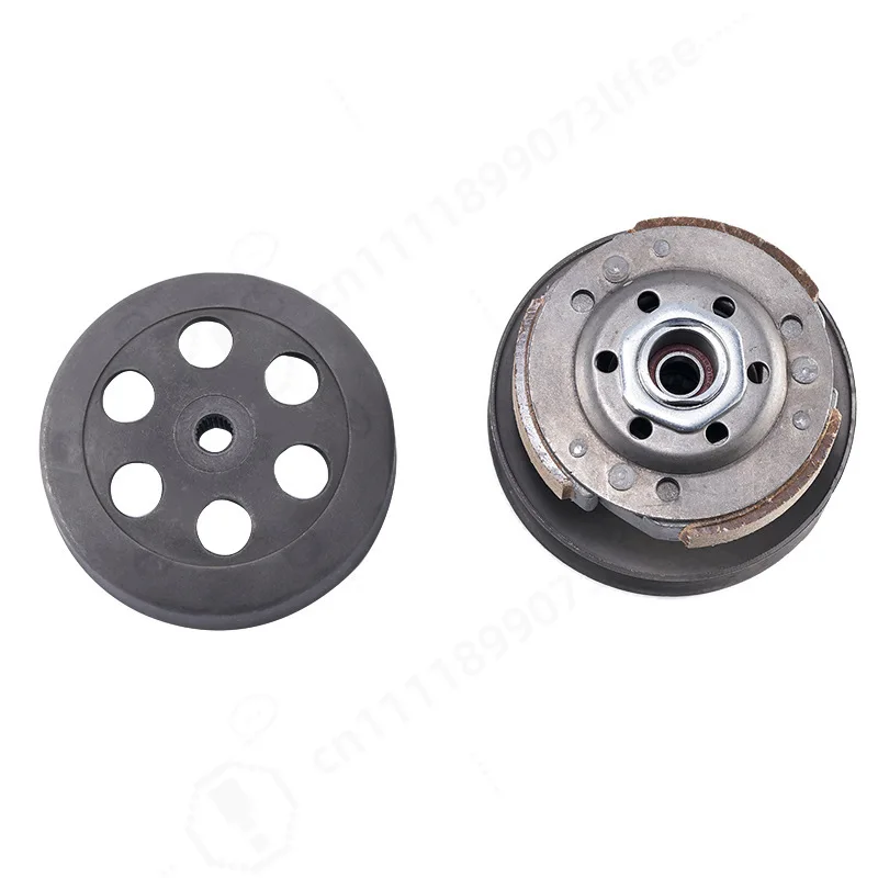 GY6‑50/60/80 Driven Pulley Clutch Assembly, Complete Belt Pulley Set for Scooter Moped Engine Replacement Parts