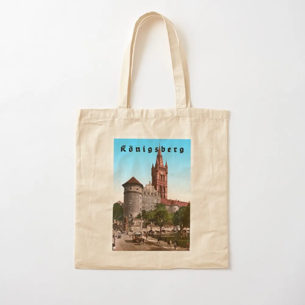 

Konigsberg/Knigsberg, Prussia, Germany, 1894 - Retro vintage travel poster Tote Bag shopper bags tote bag men Canvas Tote Bag