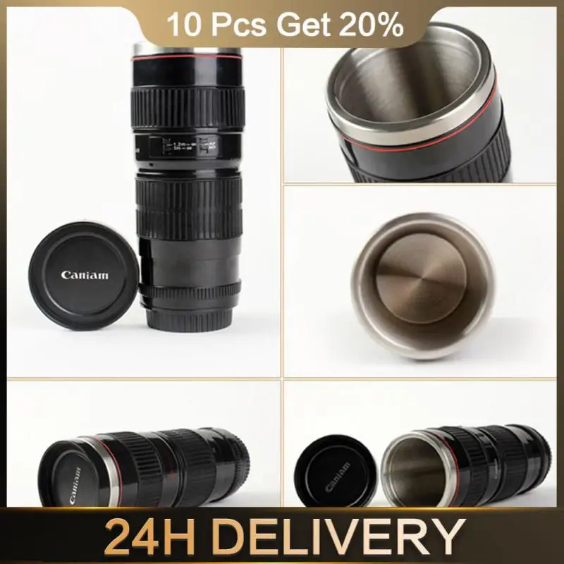 Camera Lens Cup High-quality Materials Stylish Fashionable Camera Cup Creative Cup Gift Trendy Coffee Cup Multi-purpose Travel