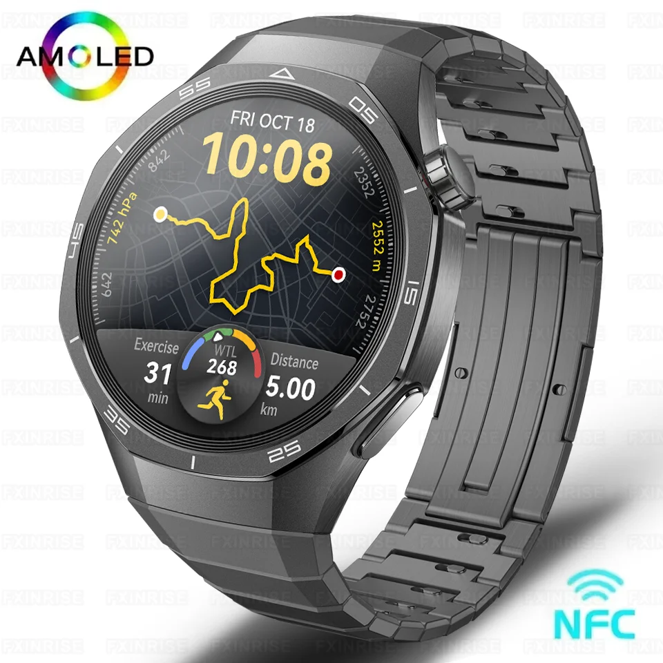 New To HUAWEI Watch GT 5 Pro Sports Smart Watches Men GPS Track Compass Altimeter Waterproof Bluetooth Call NFC Smart Bracelet