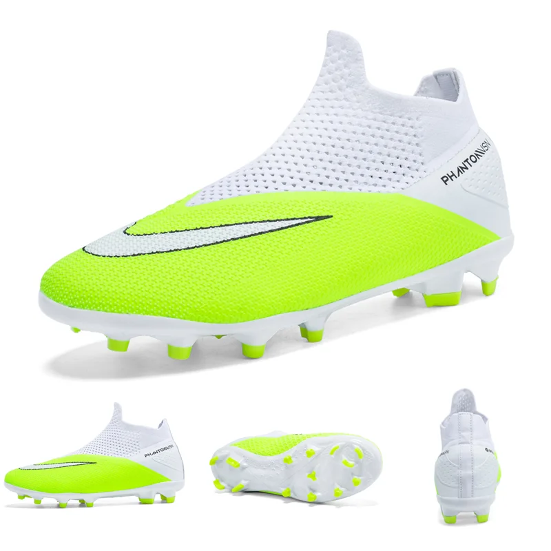 

Men's High Top Soccer Shoes Long Spikes Football Shoes Professional Athletic Training Soccer Cleats Lightweight Football Cleat