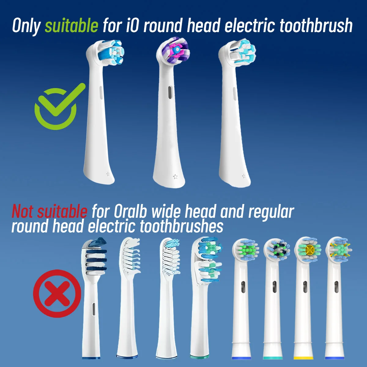 Toothbrush Head Dust Cover Suitable for OralB Replacement Brush Head and IO Series Electric