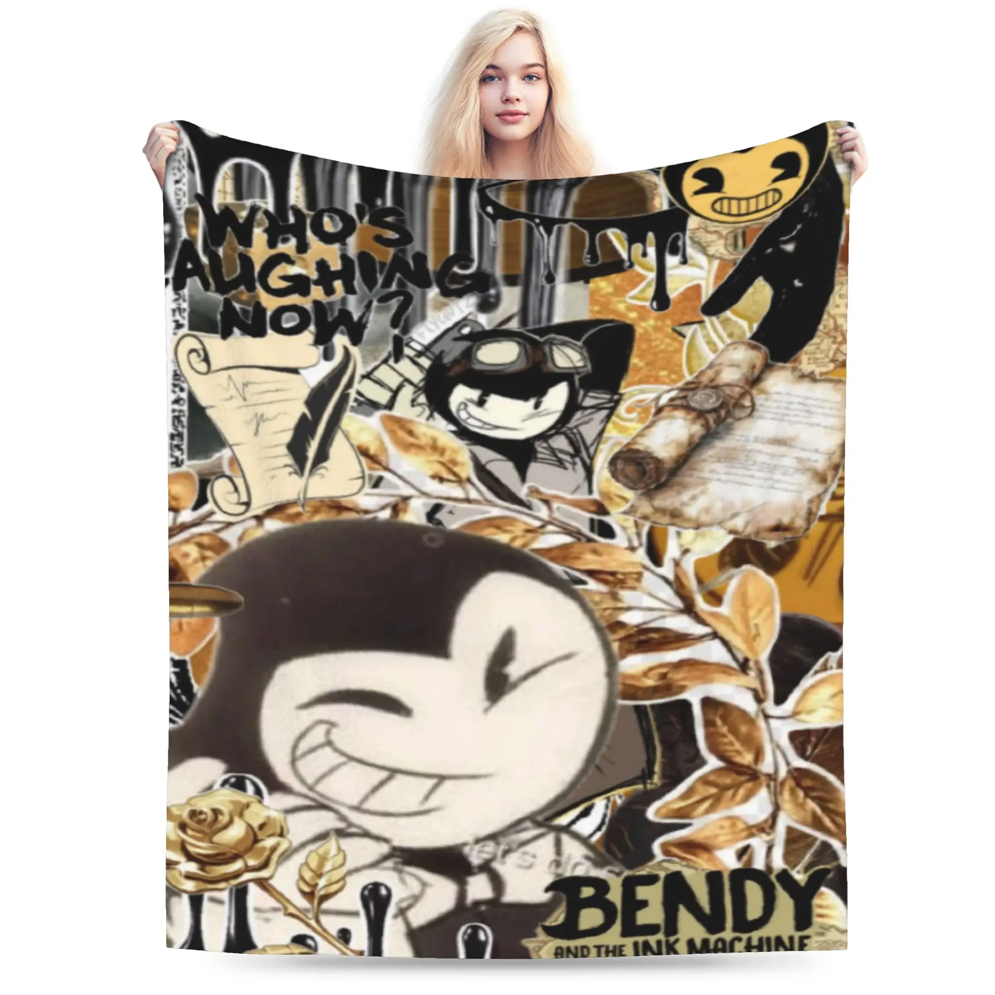 New Arrival Bendys And The Dark  Blanket Ultra-Soft Fleece  Cozy Throw Blanket Machine Washable