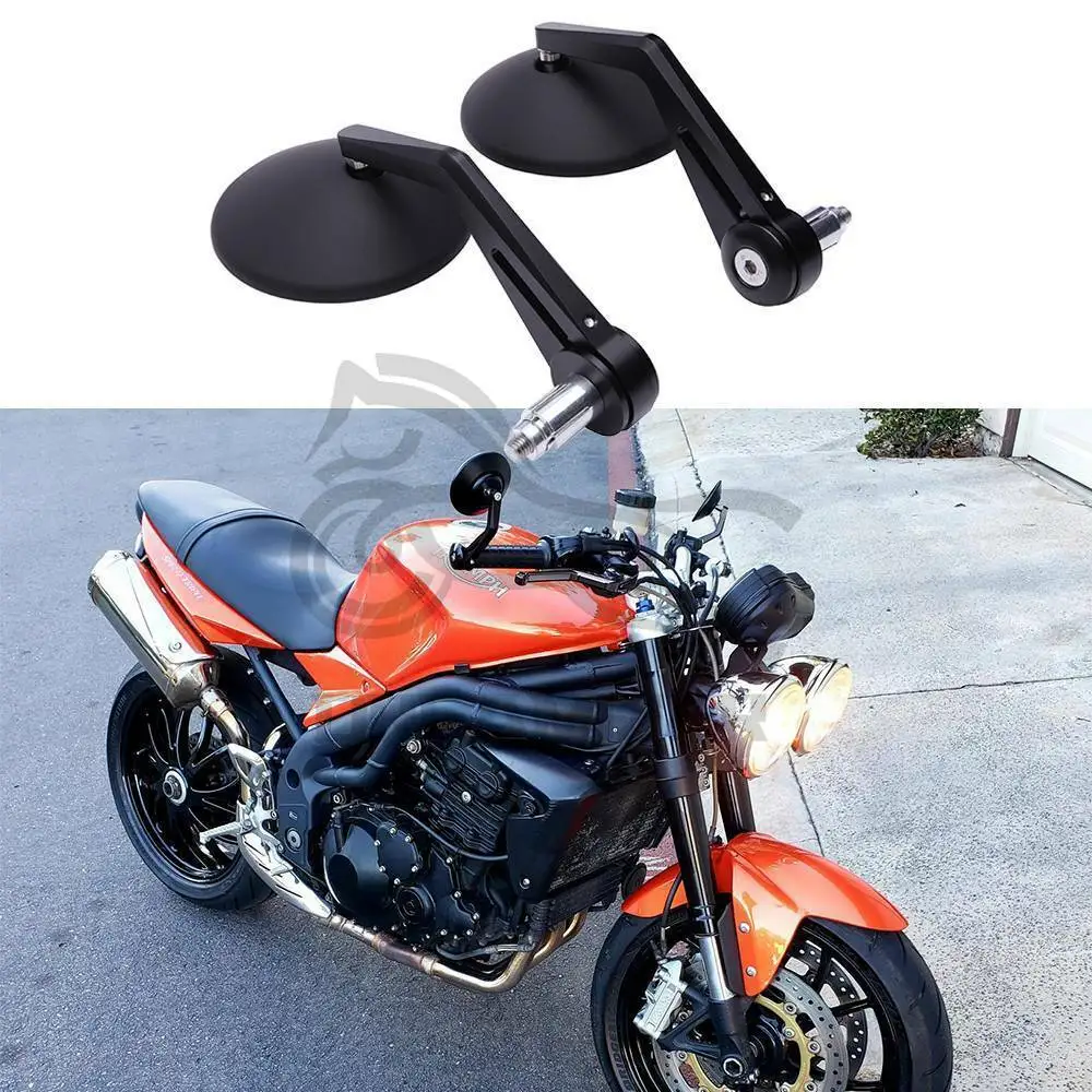 

Motorcycle Handlebar Bar End Mirrors Rearview Mirror Universal 7/8" 22mm Handle Round For Kawasaki Honda Suzuki Yamaha