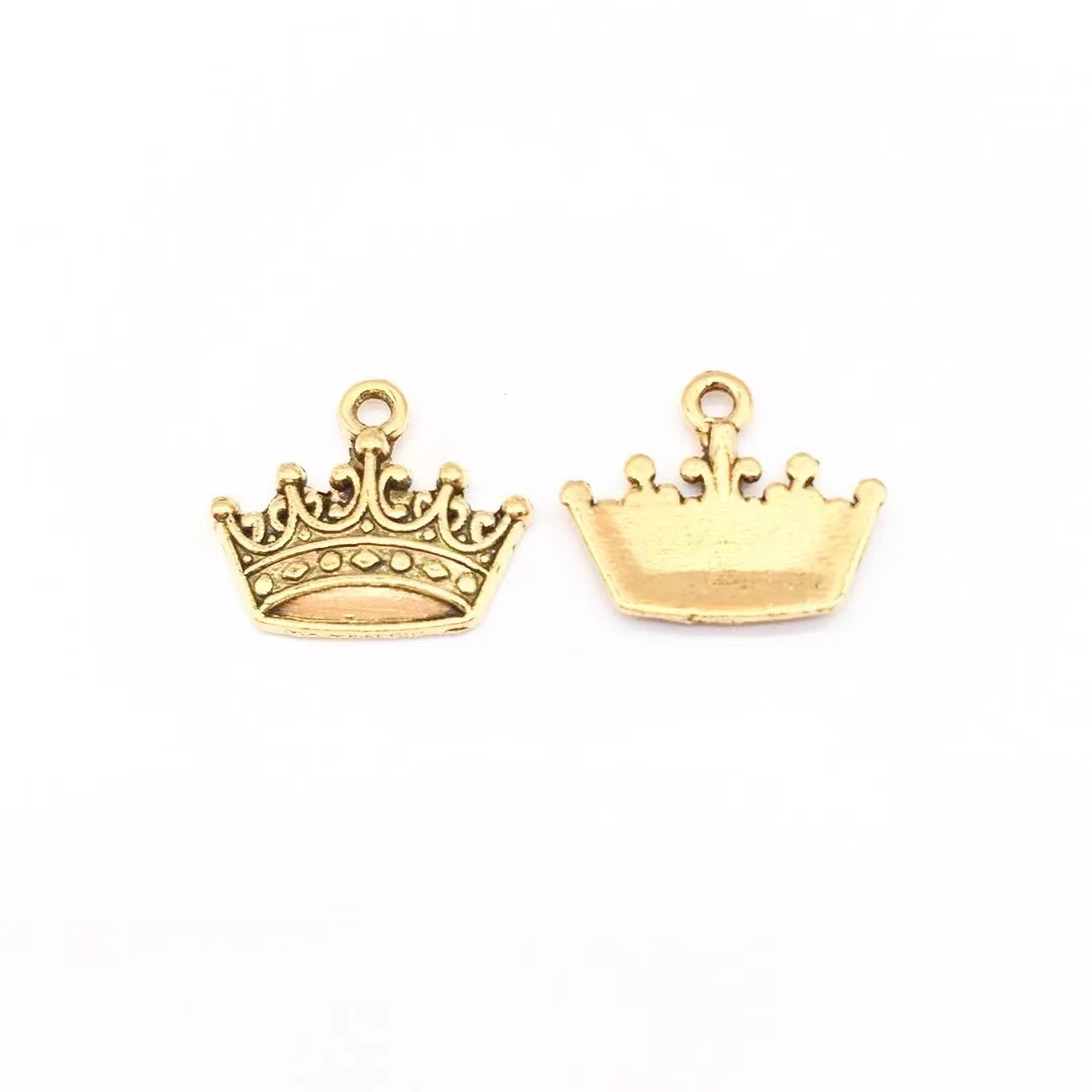 30pcs Charms crown 15x18mm 5 colors Plated Pendants Antique Jewelry Making DIY Handmade Craft