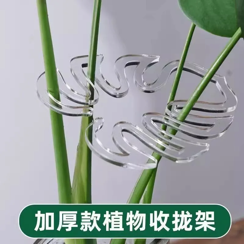 Plant Anti‑lodging Support Rack, Greenery Stem Gathering Holder, Garden Flower Fixing Frame With Plastic Binding Rope