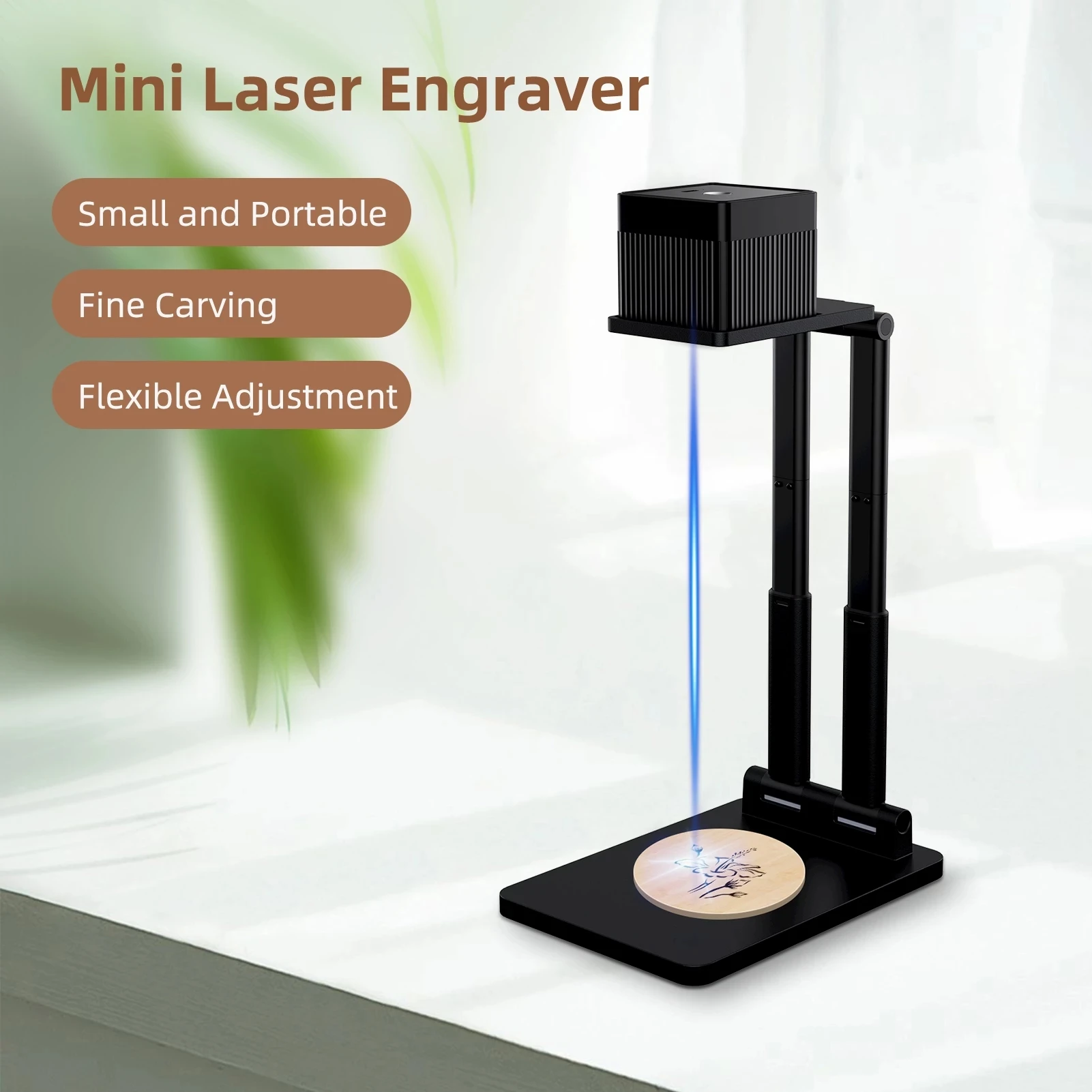 

Laser Engraver Machine Mini Desktop Laser Engraving Portable Etcher Laser Cutter Printer with Safety Glasses for Diy